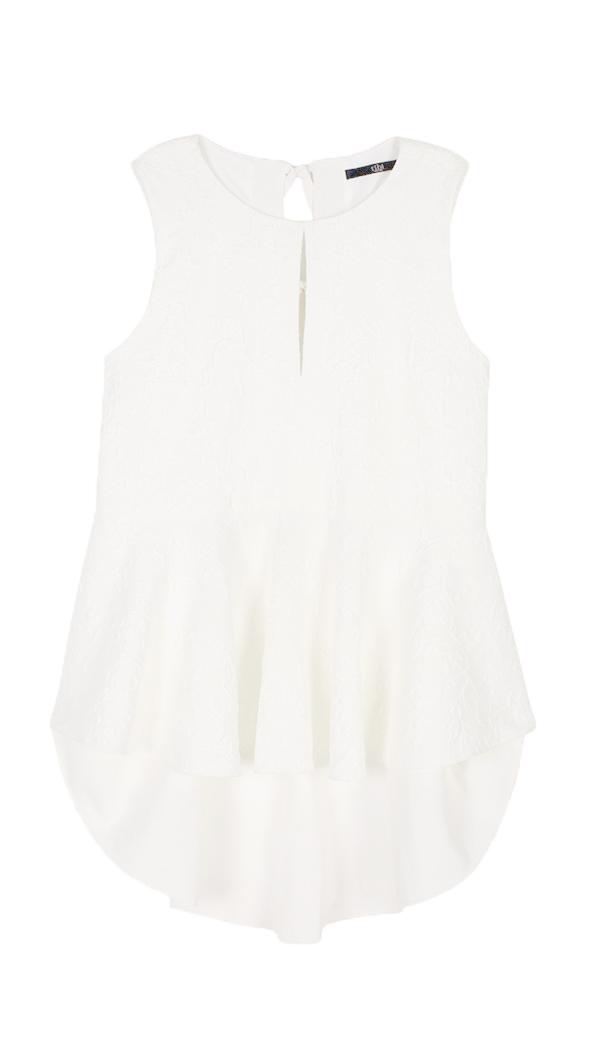 Katsu Jacquard Ruffle Top