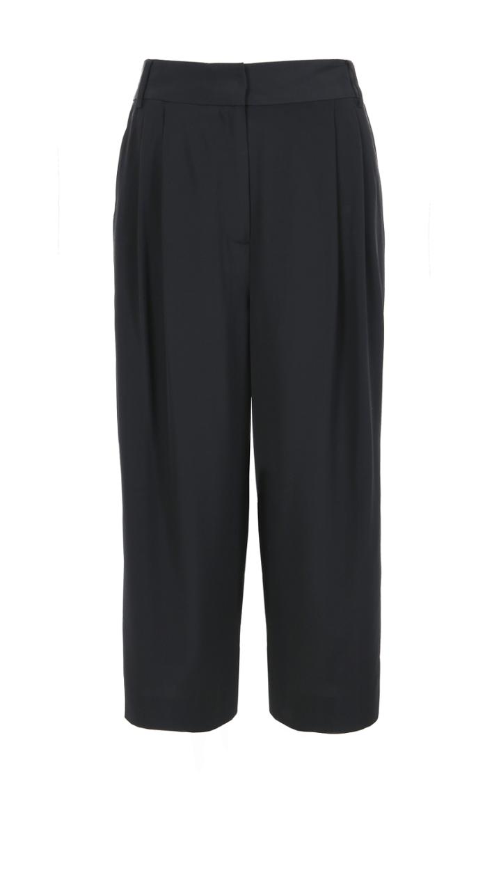 Silk Cropped Pants