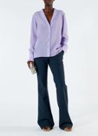 Lightweight Wool Crepe Shawl Collar Shirt