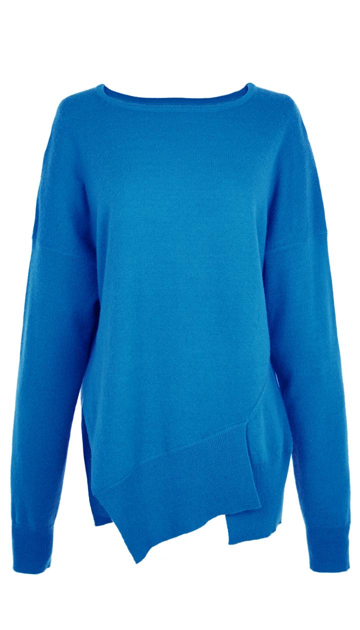Lightweight Cashmere Asymmetrical Pullover