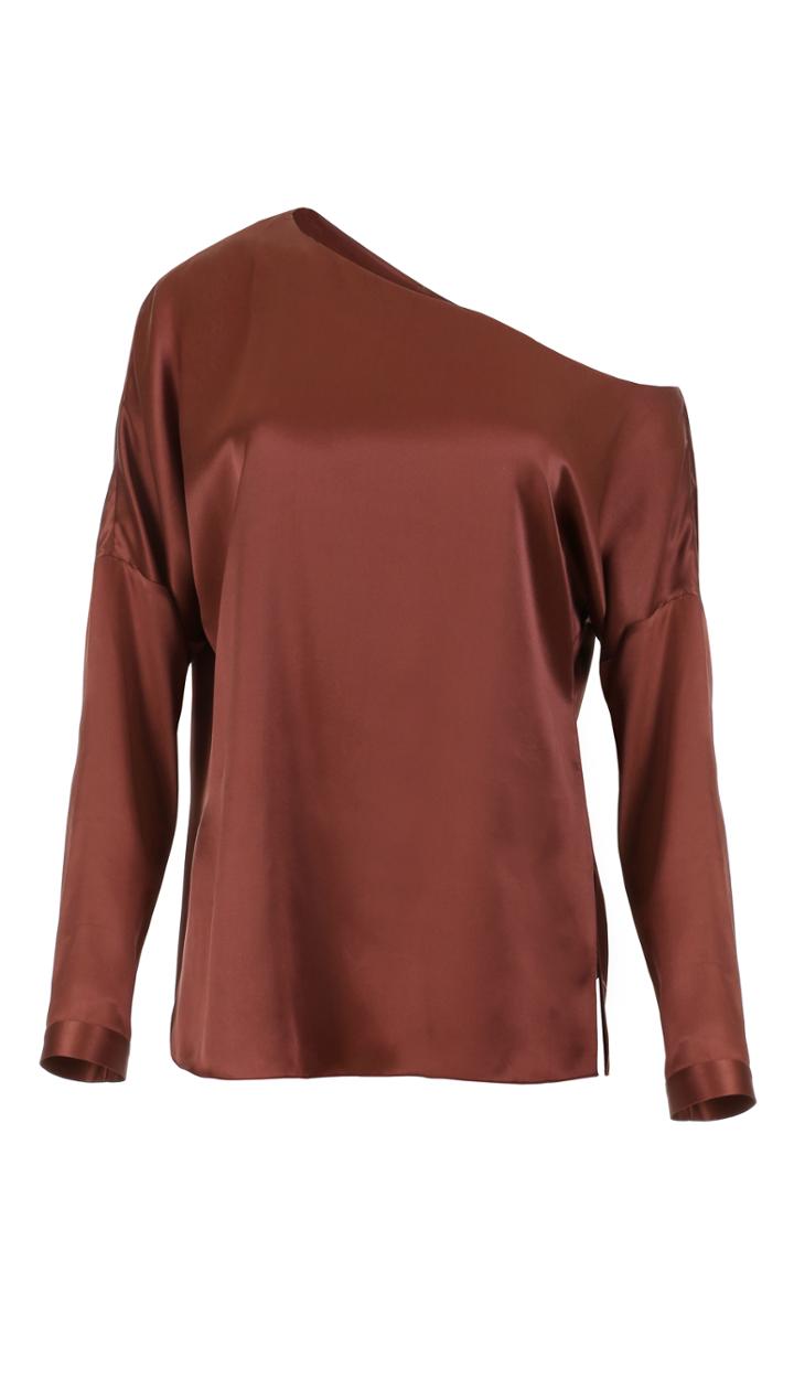 Satin Asymmetrical Top