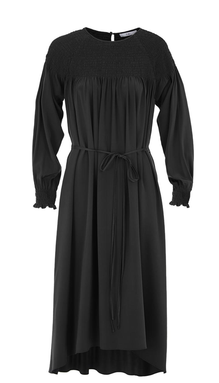 Silk Smocked Dress