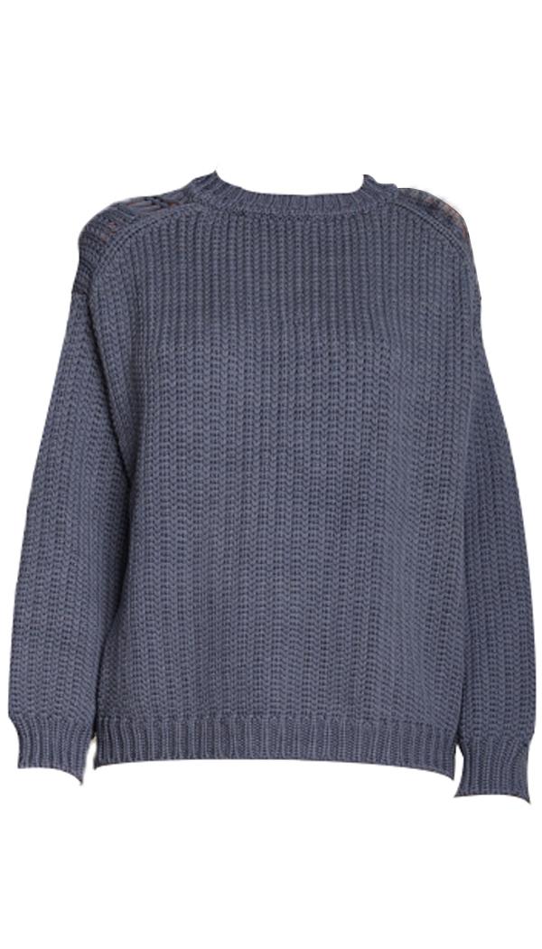 Tube Yarn Reversible Cozy Pullover