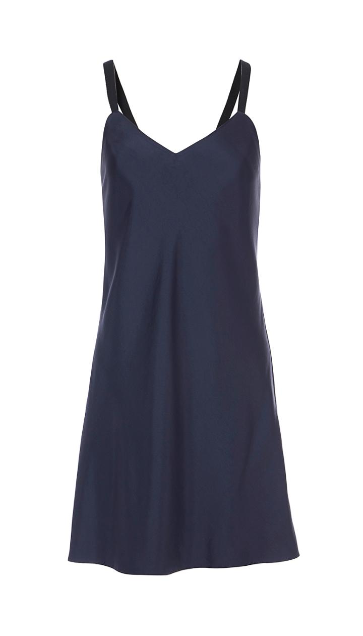 Mendini Twill Strappy Short Dress