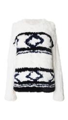 Fair Isle Fur Sweater