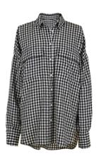 Gingham Relaxed Utility Blouse
