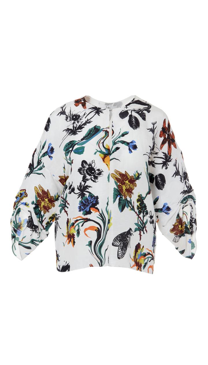 Gothic Floral Sculpted Top