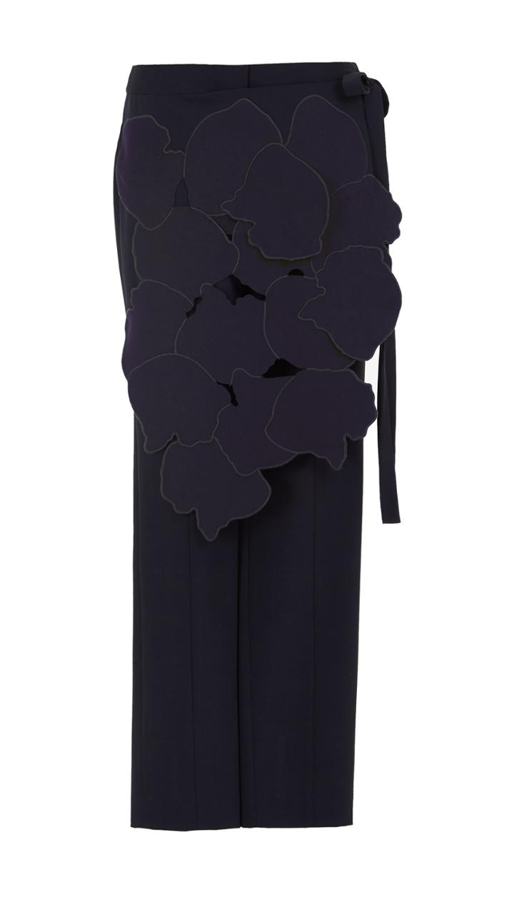 Valia Cut Out Embroidered Slim Pants