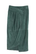 Featherweight Suede Wrap Skirt