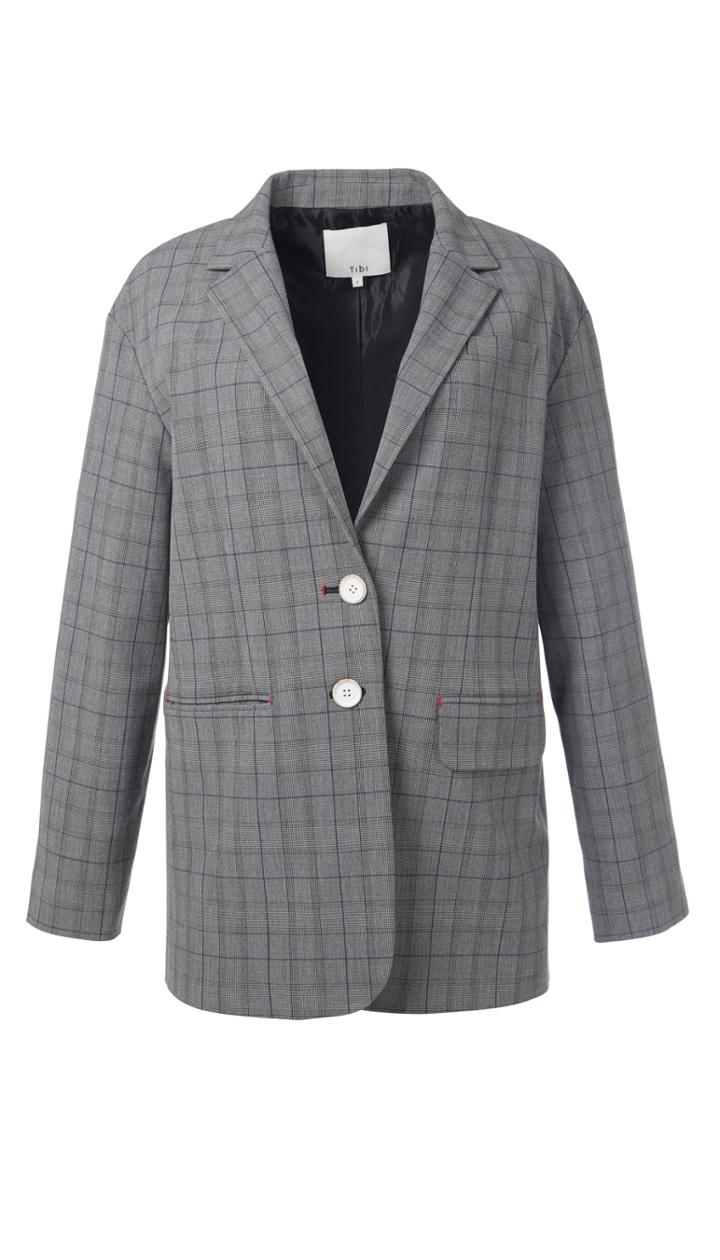 Glenplaid Oversized Blazer