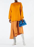 Corded Poly Oversized Tunic Sweater
