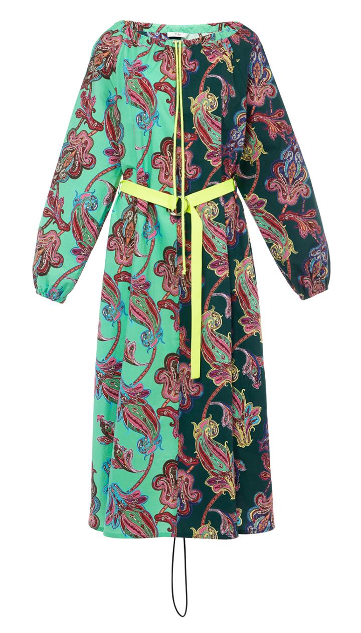 Paisley On Cotton Patchwork Dress