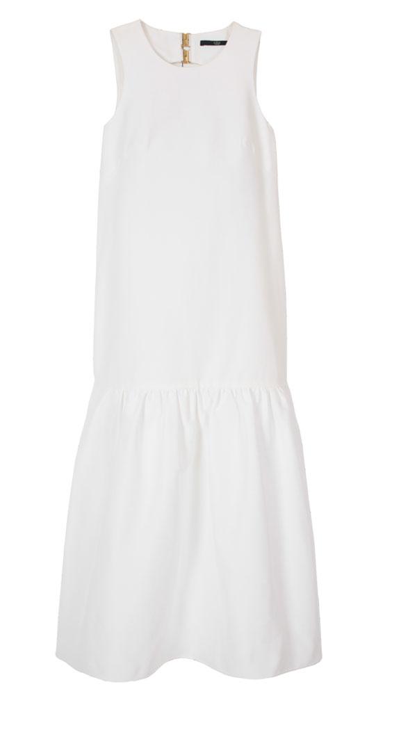 Techno Faille Open Back Dress