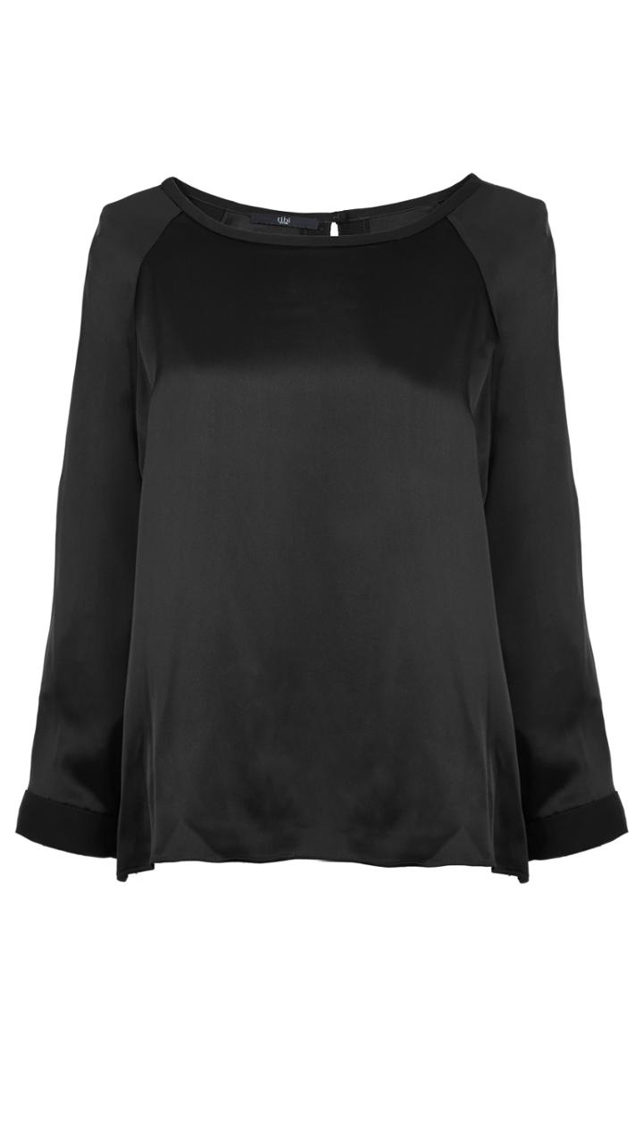 Satin Back Crepe Sweatshirt