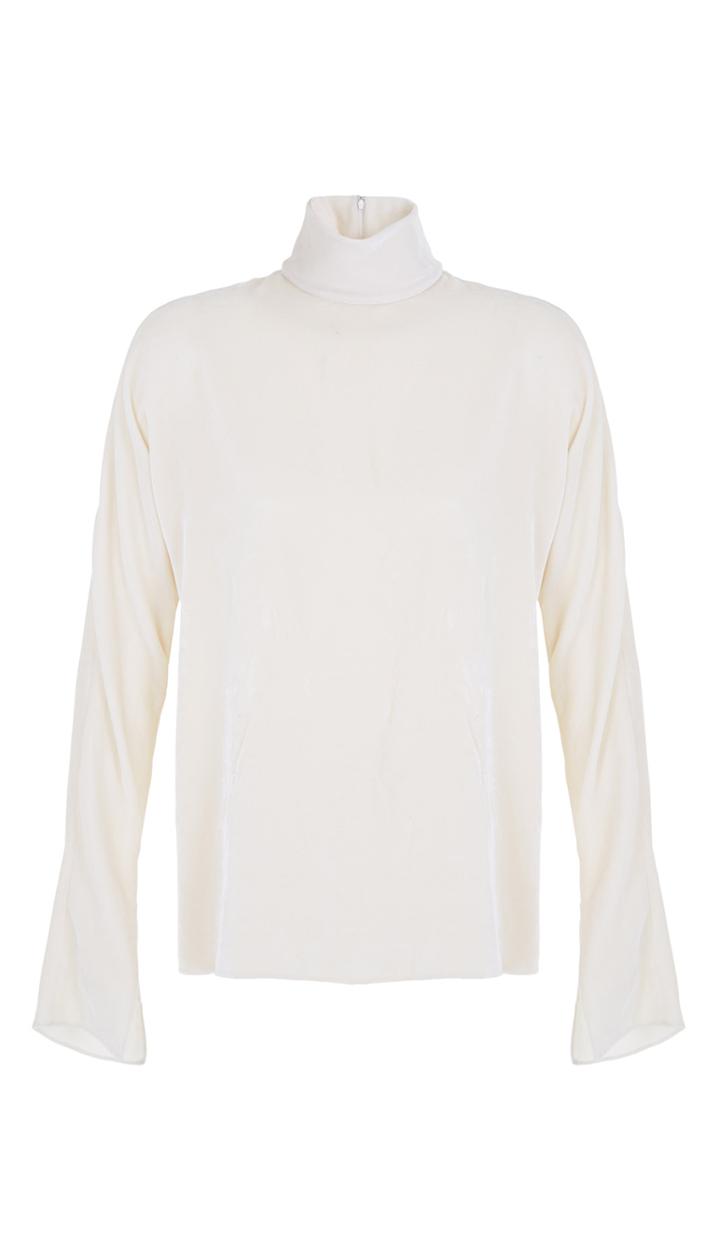 Silk Velvet Dolman Top