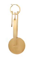 Paige Novick For Tibi Gold Tick Tock Earring