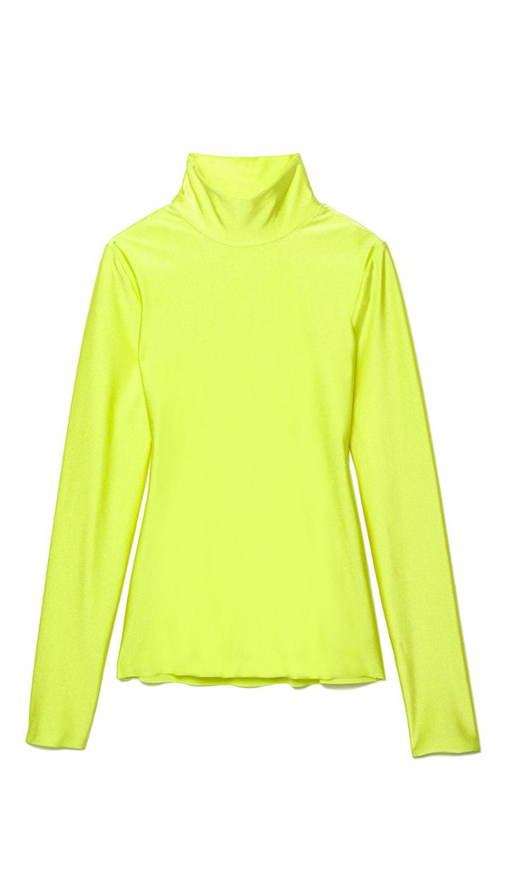 Stretch Knit Slim Turtleneck
