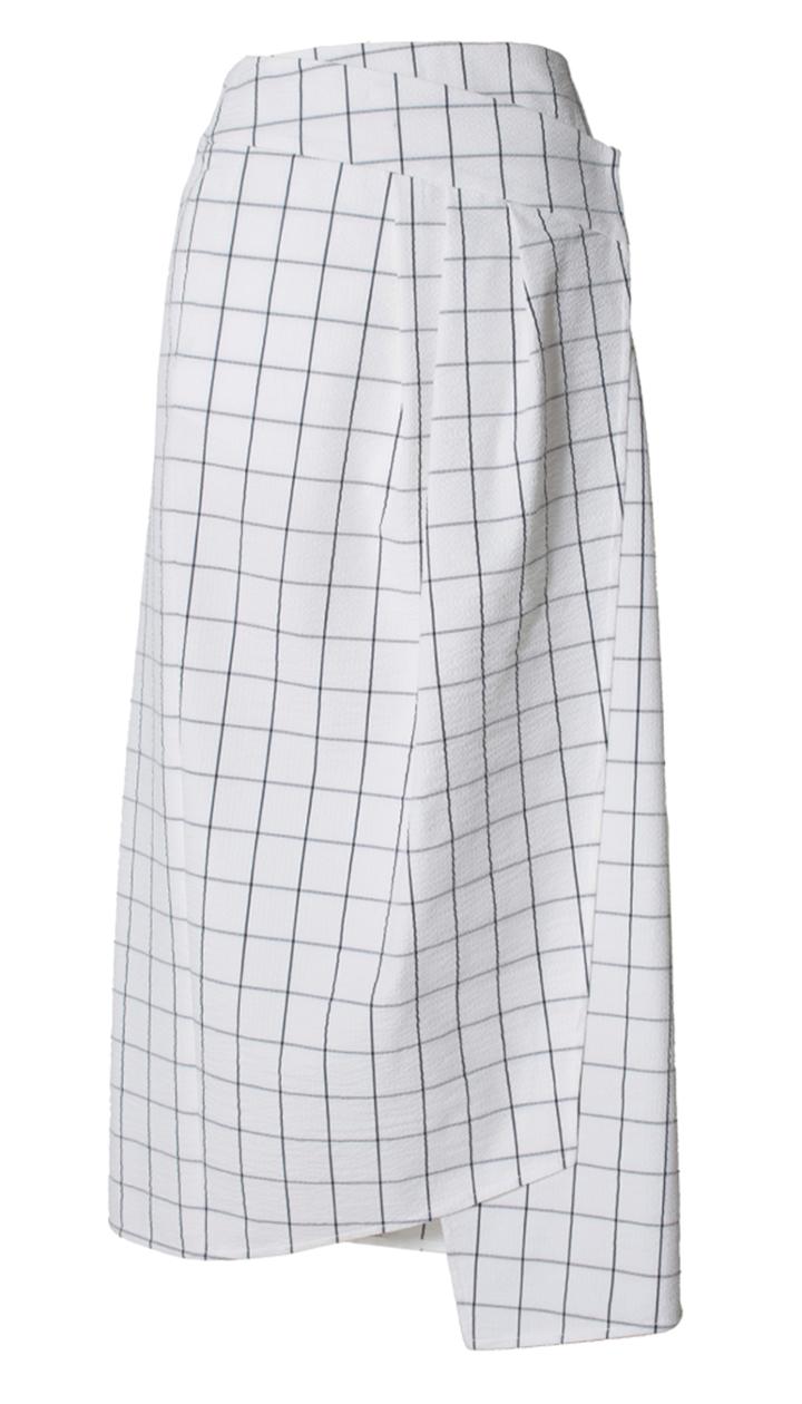 Mado Seersucker Wrap Skirt