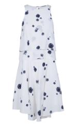 Cluster Dot Print Double Layer Dress