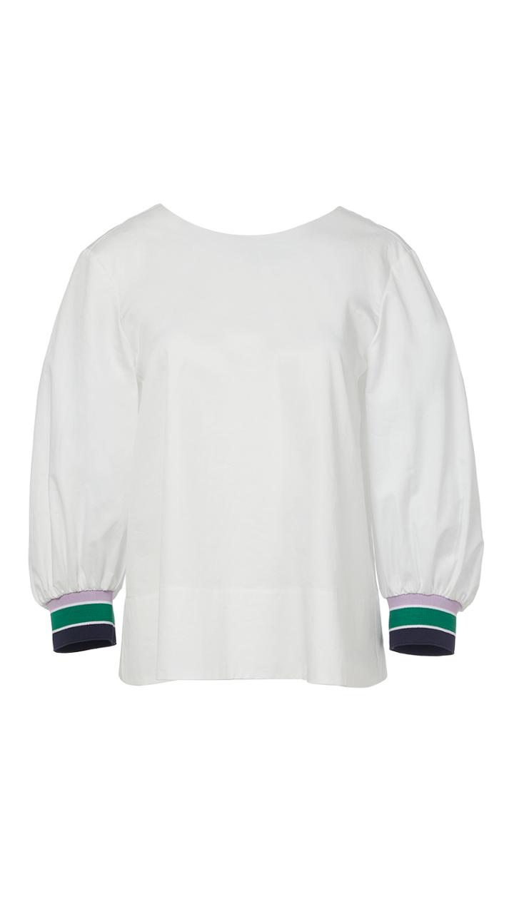 Tech Poplin Snap Top