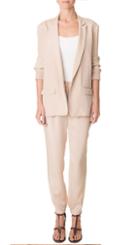 Seleste Silk Suiting Relaxed Pants
