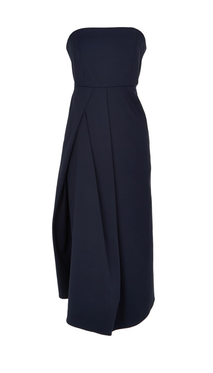 Agathe Draped Strapless Dress