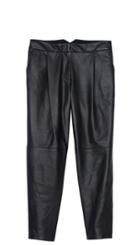 Leather Cropped Pant
