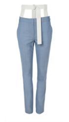 Serge Suiting Pants With Removable Corset Belt