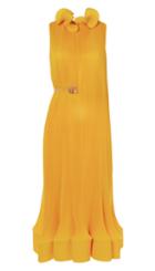 Pleated Sleeveless Dress With Removable Belt