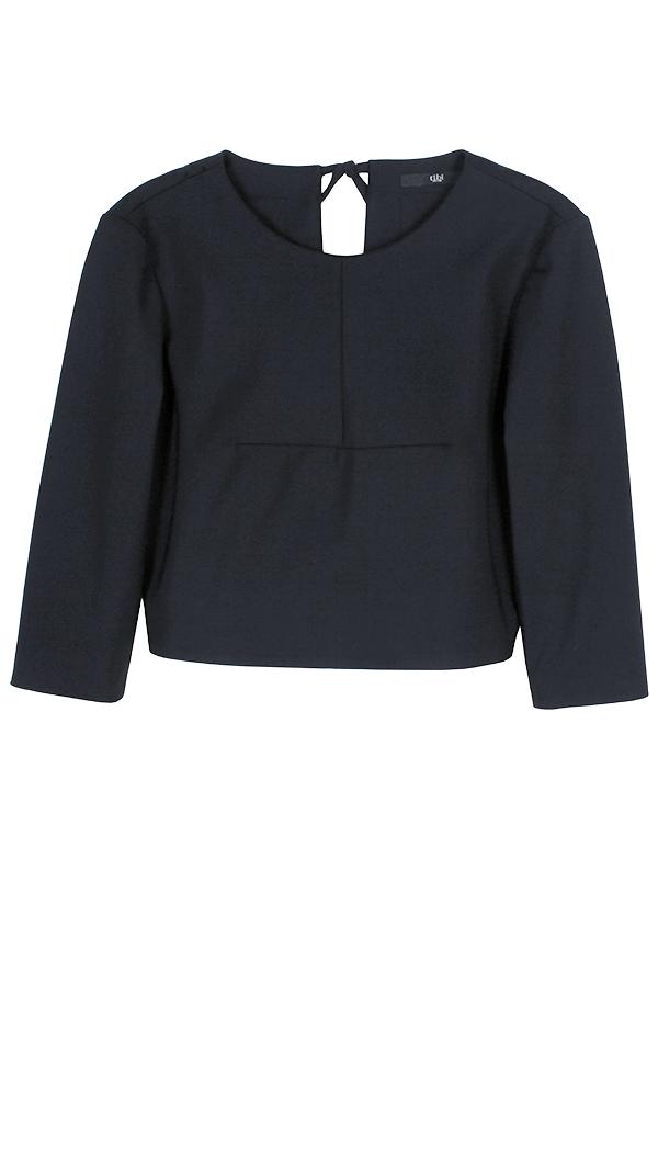 Agathe Cropped Tie-back Top