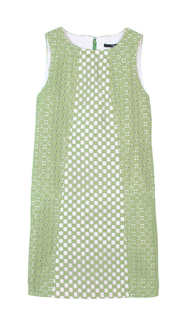 Sonoran Eyelet Seamed Dress
