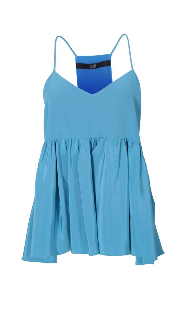 Heavy Silk Origami Ruffle Cami