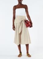 Tropical Wool Wrap Skirt