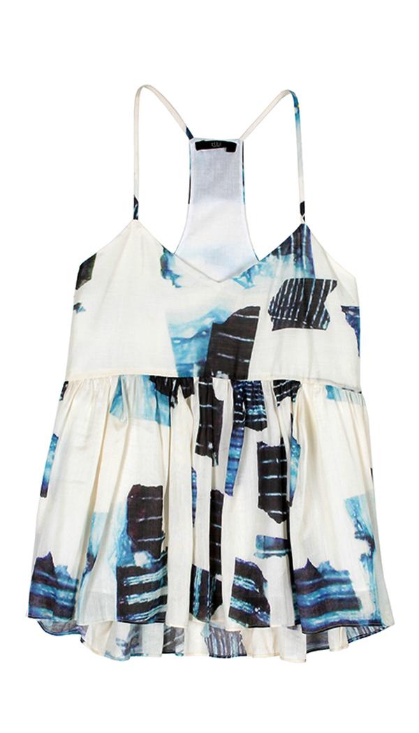 Oki Print Ruffle Cami