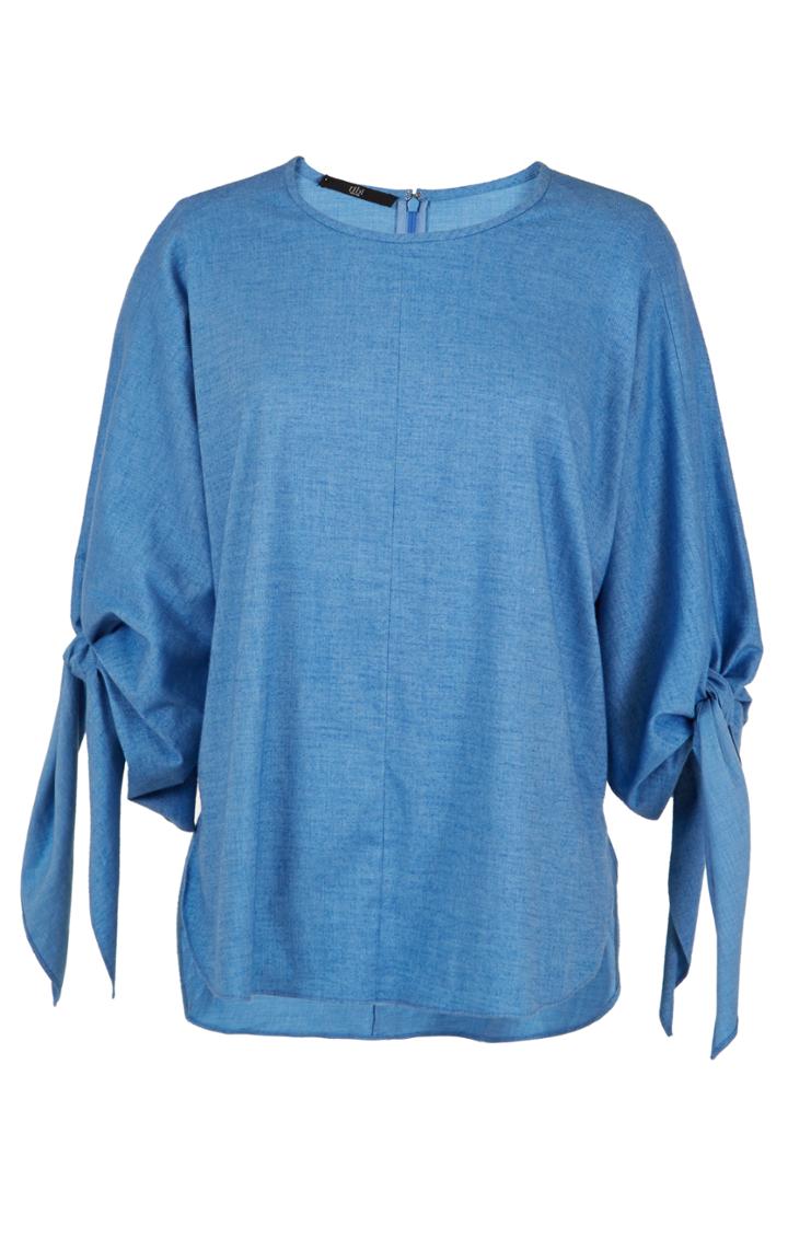 Featherweight Denim Sophia Tie Top