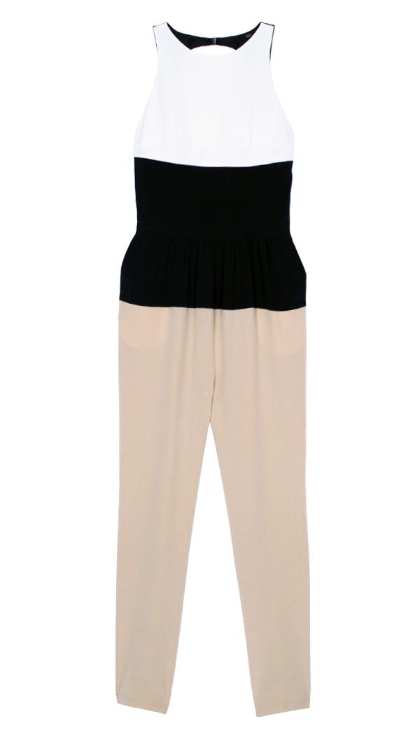 Colorblock Paneled Jumpsuit