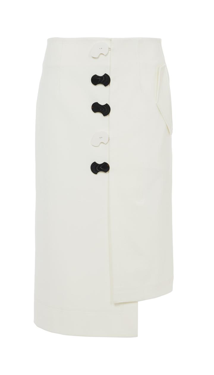 Mora Suiting Asymmetrical Flap Skirt