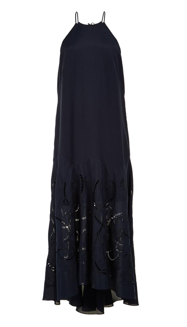 Carmen Embroidery Flared Dress