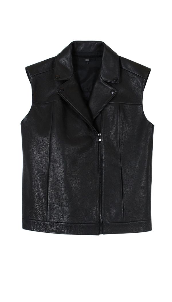Leather Moto Vest