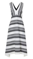 Organza Stripe Jacquard Dress
