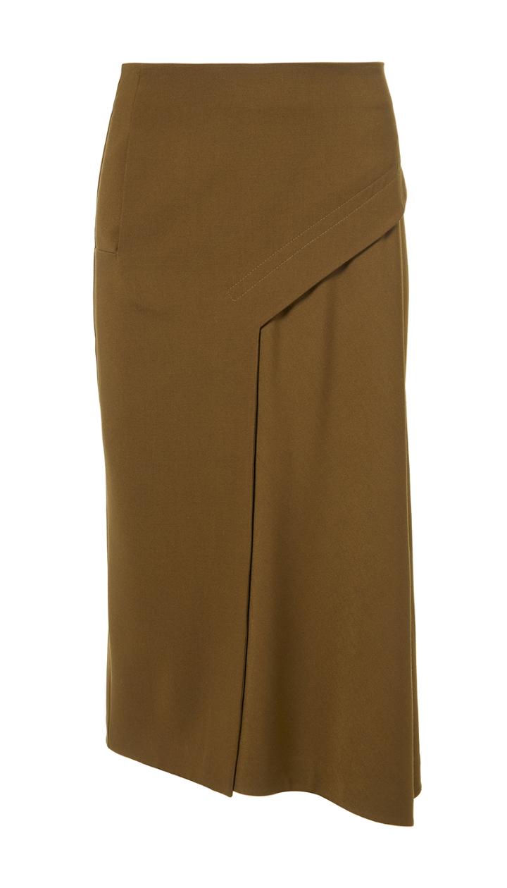 Viscose Twill Draped Skirt