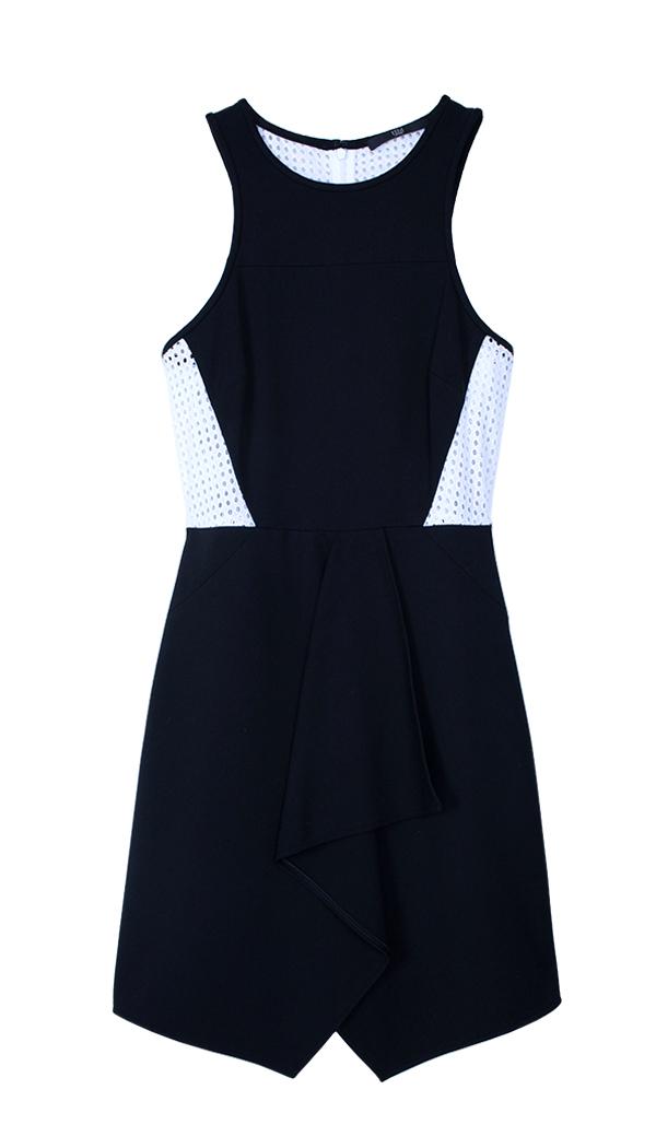 Ponte Drape Front Dress