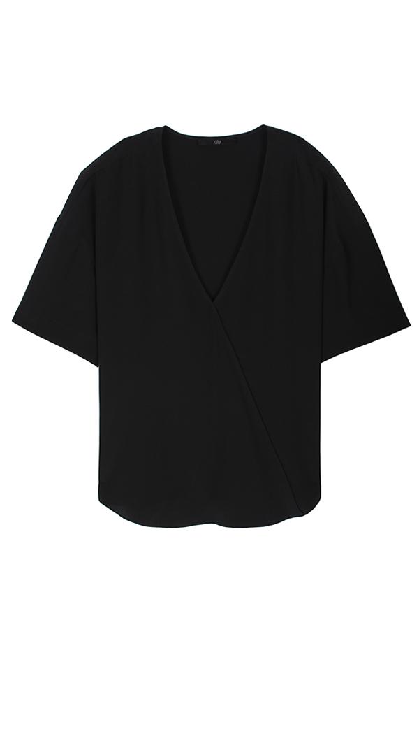 Heavy Silk Draped Top