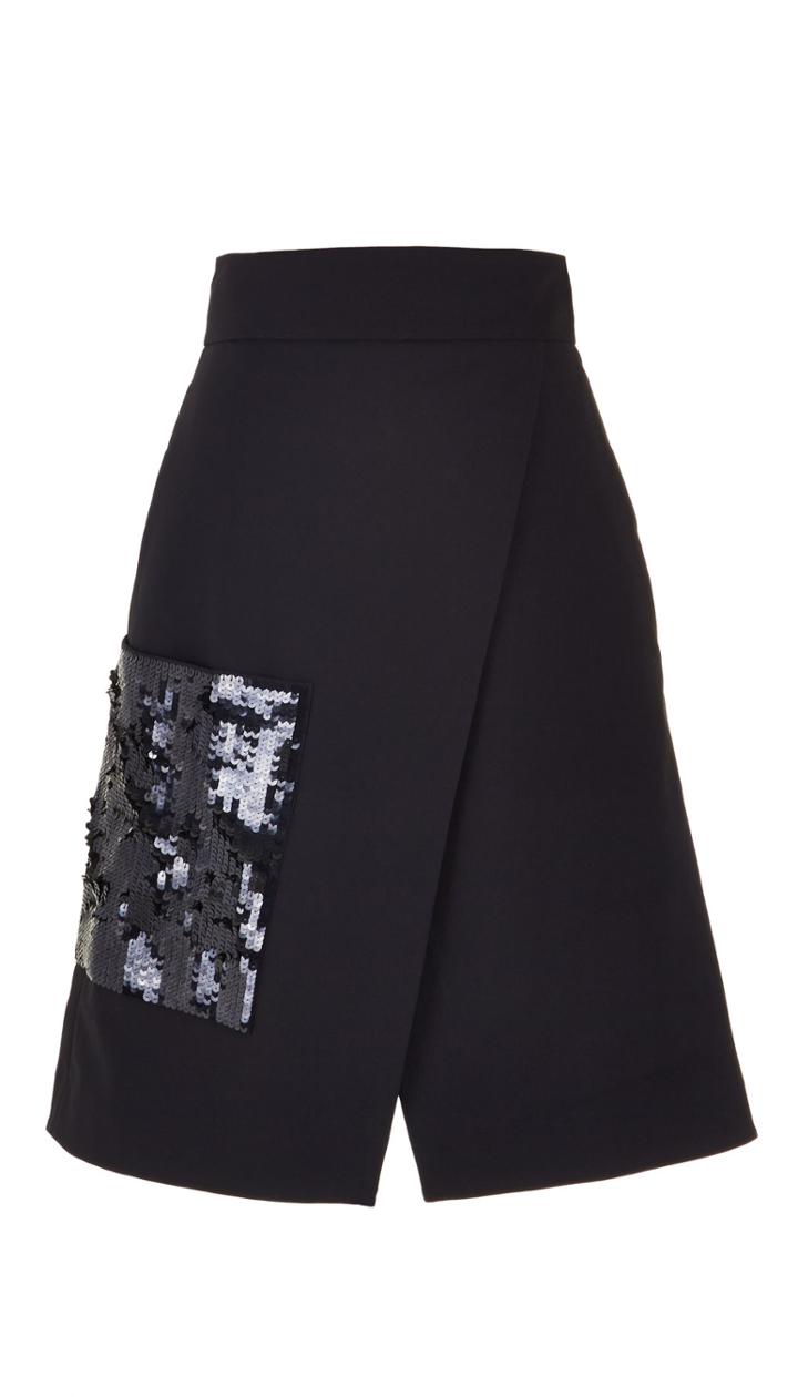 City Stretch Wrap Skirt