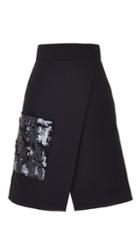 City Stretch Wrap Skirt