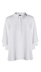 Silk Cape Polo Top