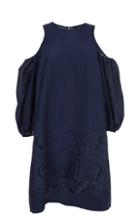 Carmen Embroidery Cold Shoulder Dress