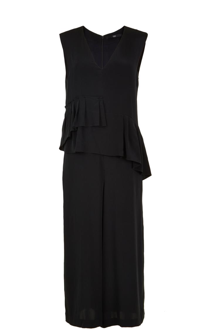 Silk Ruffle Jumpsuit