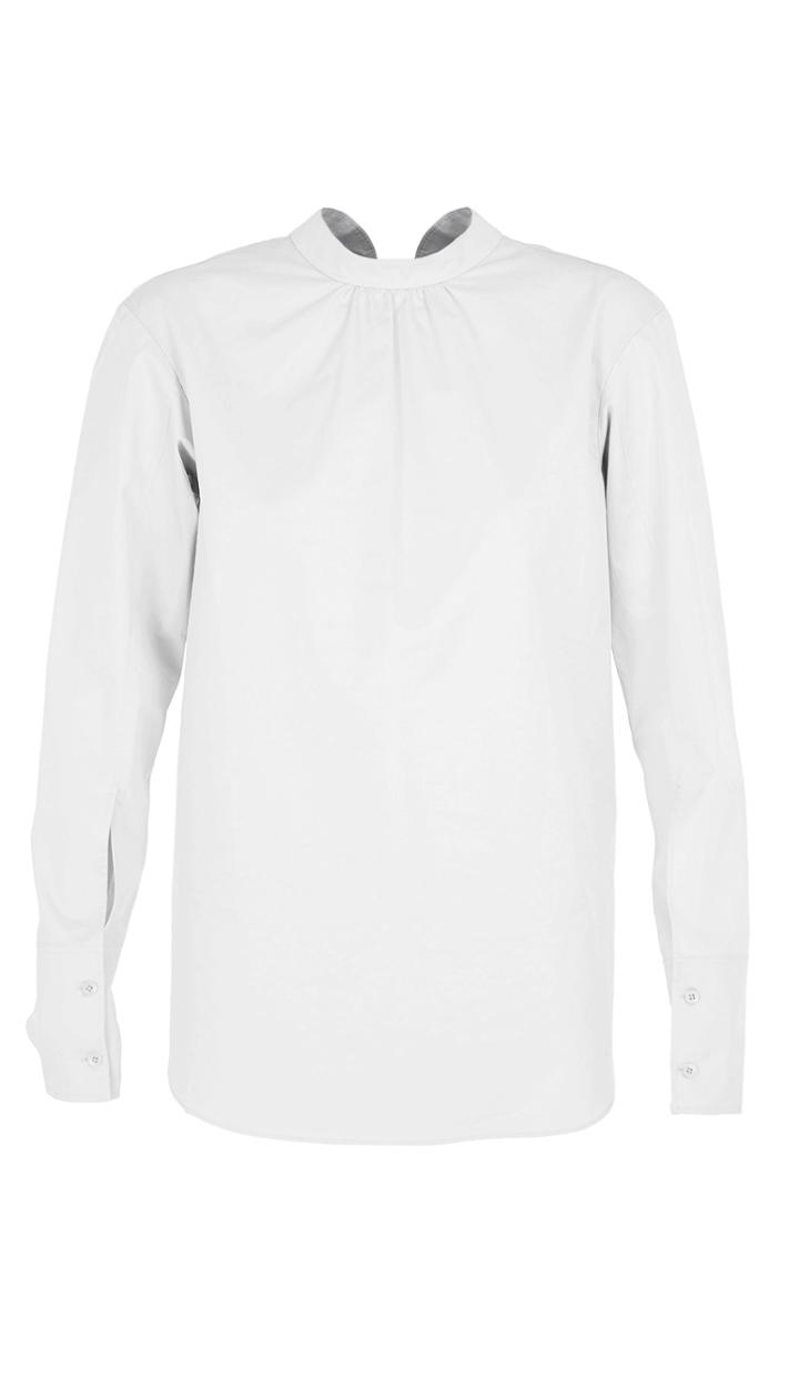 Satin Poplin Backward Shirt