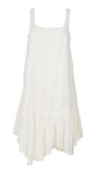 Silk Pleated Strappy Dress